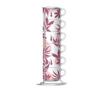 Bialetti Set de 6 Vasos apilables Rosa
