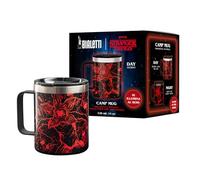 Bialetti Taza térmica con asa Stranger Things, 420 ml - brilla en la oscuridad, mantiene la temperatura, no apta para lavavajillas
