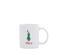 Bialetti Taza Tricolor institucional de Porcelana, 13,6 x 13,4 x 11,8 cm