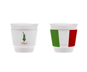 Bialetti Y0TZ061 Italia - Vaso pequeño, porcelana, 1 pieza