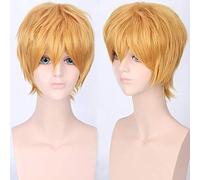 Biamoxer Peluca Universal Corta Para Hombres Mujeres Negro Marrón Naruto One Piece Fairy Tail Bleach Yato Halloween Chris Cosplay Pelucas Talla única 18