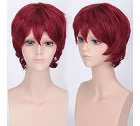 Biamoxer Short Universal Peluca Para Hombres Mujeres Negro Marrón Naruto One Piece Fairy Tail Bleach Yato Halloween Chris Cosplay Pelucas Talla única 19