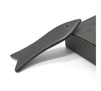 Bian Stone Guasha - Herramienta de masaje para raspar de agua natural, cuerno de búfalo Gua Sha, ayuda a reducir el dolor muscular, relajar las articulaciones, tratamiento de puntos gatillo (forma de