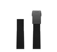 BIANBHUO Correa de reloj de goma de 22 mm y 24 mm para correas de reloj Breitling para AVENGER NAVITIMER WORLD Correa de reloj suave impermeable de goma con hebilla BLACK DIVER PRO Correa de goma
