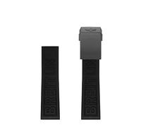 BIANBHUO Correa de reloj de goma de 22 mm y 24 mm para correas de reloj Breitling para AVENGER NAVITIMER WORLD Correa de reloj suave impermeable de goma con hebilla BLACK DIVER PRO Correa de goma