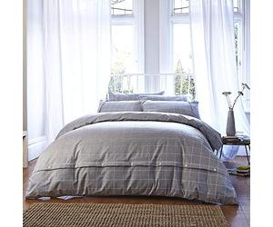 Bianca Cotton Soft Sábana y Funda de Almohada para Cama de Plaza y Media, Gris, 3 Unidades