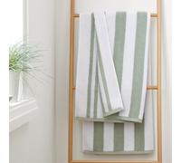 Bianca Gama de Toallas de baño de algodón Reversibles de 600 g/m², Color Verde Salvia