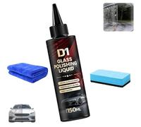 Bianca Glass Polishing Liquid D1, D1 glass polishing liquid, Bomini Car Glasses Polishing Compound, Car Compound Windshield Oil Film Remover, Removes Swirls,Scratches,Wiper Marks & Oil Film (1pcs)