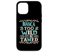 Bianca Name Cute Retro Girls Wildflower Bianca Name Carcasa para iPhone 12/12 Pro