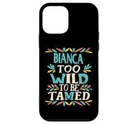 Bianca Name Cute Retro Girls Wildflower Bianca Name Carcasa para iPhone 12 Mini
