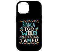 Bianca Name Cute Retro Girls Wildflower Bianca Name Carcasa para iPhone 14