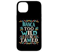 Bianca Name Cute Retro Girls Wildflower Bianca Name Carcasa para iPhone 14 Plus