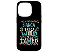 Bianca Name Cute Retro Girls Wildflower Bianca Name Carcasa para iPhone 14 Pro