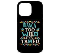 Bianca Name Cute Retro Girls Wildflower Bianca Name Carcasa para iPhone 14 Pro MAX