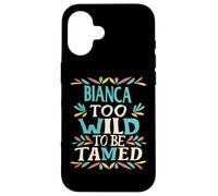 Bianca Name Cute Retro Girls Wildflower Bianca Name Carcasa para iPhone 16
