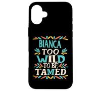 Bianca Name Cute Retro Girls Wildflower Bianca Name Carcasa para iPhone 16 Plus