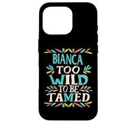 Bianca Name Cute Retro Girls Wildflower Bianca Name Carcasa para iPhone 16 Pro