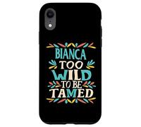 Bianca Name Cute Retro Girls Wildflower Bianca Name Carcasa para iPhone XR