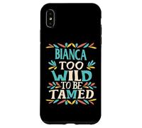 Bianca Name Cute Retro Girls Wildflower Bianca Name Carcasa para iPhone XS MAX