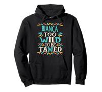 Bianca Name Cute Retro Girls Wildflower Bianca Name Sudadera con Capucha