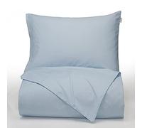 Bianca Plain Dyed Blue - Juego de Funda nórdica 240 x 220 + 60 x 70 (2)