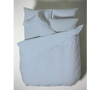 Bianca Plain Dyed Blue Juego Funda Nórdica para Cama de 150 cm 100% Algodón Percale