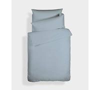Bianca Plain Dyed Blue Juego Sábanas Cama de 135 cm 100% Algodón Percale