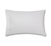 Bianca Plain Dyed Cotton Percale White 200TC Housewife Pillowcases 50 x 80 cm (2)
