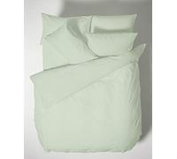 Bianca Plain Dyed Light Green Juego Funda Nórdica para Cama de 150 cm 100% Algodón Percale