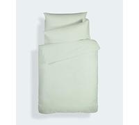 Bianca Plain Dyed Light Green Juego Sábanas Cama de 135 cm 100% Algodón Percale
