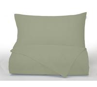 Bianca Plain Dyed Military Green Juego de Funda nórdica 200 x 220 + 60 x 70 (2)