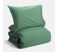 Bianca Plain Dyed Percale Jade Juego Funda Nórdica + Funda de Almohada + sábana Bajera 160x220+50x80+90x200