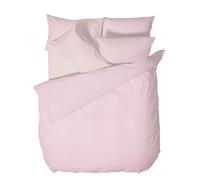 Bianca Plain Dyed Pink Juego Funda Nórdica para Cama de 180 cm 100% Algodón Percale