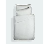 Bianca Plain Dyed White Juego Funda Nórdica para Cama de 90 cm 100% Algodón Percale