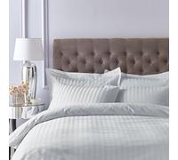 Bianca Sábana Bajera Ajustable de 300 Hilos de algodón Satinado, Color Gris Plateado