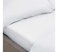 Bianca, Sábana Bajera Ajustable de Color Blanco