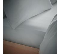 Bianca Tencel™ Lyocell - Sábana Bajera Ajustable de 200 Hilos con Control de Temperatura, tamaño Super King, Color Gris Plateado