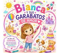 BIANCA Y SUS GARABATOS DE AMOR: Un libro de colorear personalizado lleno de diversión, recuerdos y amor familiar