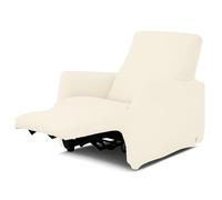 Biancaluna - Funda para sillón reclinable Relax Genius Lounge para sofá de 1 Plaza (Crema)
