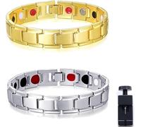 Biancat - Banda de bienestar para próstata, banda magnética de cobre para próstata, banda magnética de cobre, terapia magnética de próstata, pulsera cuántica simple y moderna (juego B)