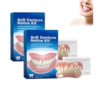 Biancat Greatfit Denture Silicone Reline Kit - Yunpso Denture Silicone Reline Kit, Nature and Comfortable Teeth Upper and Lower Veneer, Soft Denture Lining Kit Make Your Smiling More Confident (2set)