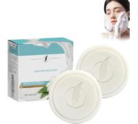 Biancat LumiRenew jabón reparador blanqueador, jabón blanqueador de leche con colágeno, jabón reparador de piel con proteína de seda, jabón exfoliante e iluminador (2 piezas)