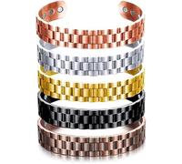 Biancat ProstaPower - Banda magnética de cobre para próstata, pulseras de moda, pulsera de iones de cobre, pulseras magnéticas de moda para hombres (5 unidades, mezcla)