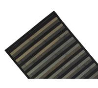 BIANCHERIAWEB Alfombra Bamboo Degradè, 50 x 230 cm, Negro