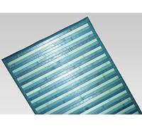 BIANCHERIAWEB Alfombra de bambú Degradado Azul, Alfombra de Cocina 50 x 120 cm, Alfombra de Cocina Antideslizante 100% bambú, Pasillo para Cocina de Material Resistente, no Absorbe Las Manchas