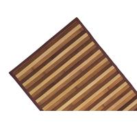 BIANCHERIAWEB Alfombra de bambú Degradado marrón, 50 x 230 cm, Alfombra de Cocina Antideslizante, 100% bambú, Pasillo para Cocina de Material Resistente, no Absorbe Las Manchas