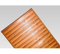 BIANCHERIAWEB Alfombra de bambú Degradado Naranja, Alfombra de Cocina 30 x 40 cm, Alfombra de Cocina Antideslizante, 100% bambú, Pasillo para Cocina de Material Resistente, no Absorbe Las Manchas