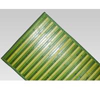 BIANCHERIAWEB Alfombra de bambú Degradado Verde, Alfombra de Cocina 50 x 180 cm, Alfombra de Cocina Antideslizante, 100% bambú, Pasillo para Cocina de Material Resistente, no Absorbe Las Manchas