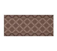 BIANCHERIAWEB Alfombra de pasillo de tejido jacquard de la línea Emozioni con diseño Damasque, color marrón, 57 x 180 cm
