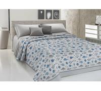 BIANCHERIAWEB Colcha de piqué para primavera y verano, 100% algodón, diseño océano, para cama de matrimonio, color blanco